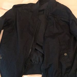 Navy Blue Bomber Jacket